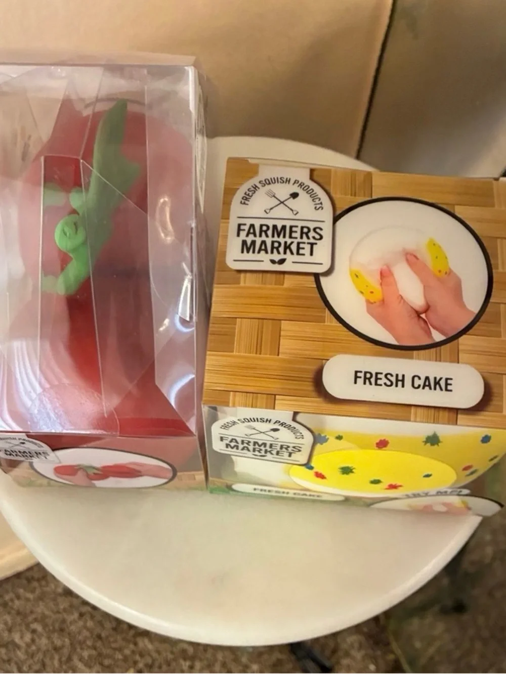 Fresh Cherries & Fresh Cake Squishy Set - Red & Yellow